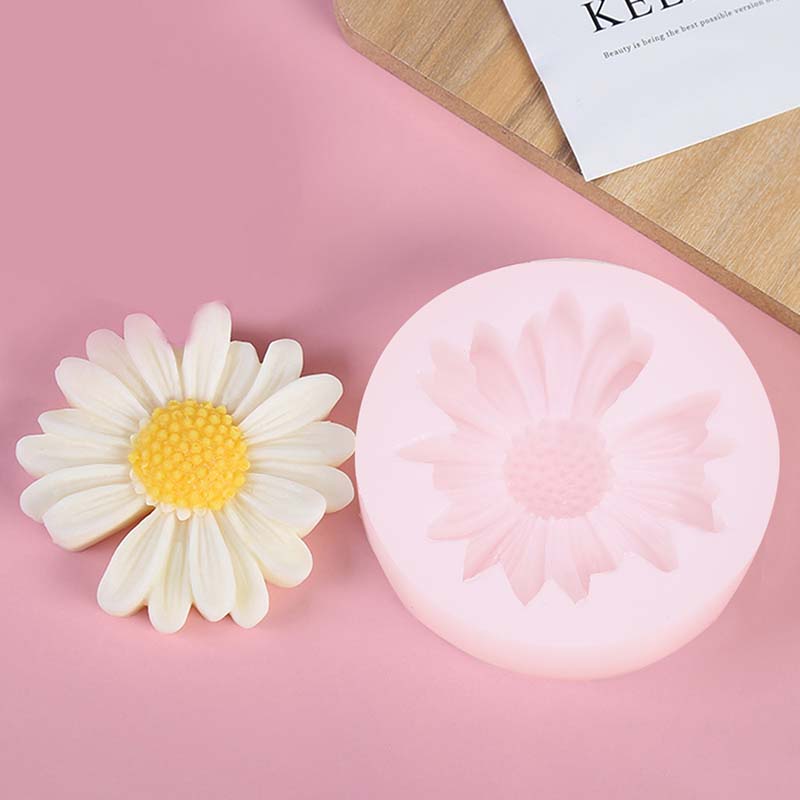 Candle Making Course - DIY キャンドルシリコーン型デイジーカモミールフラワーキャンドルワックス型手作り石鹸キャンドル金型車のアロマセラピー作り家の装飾
