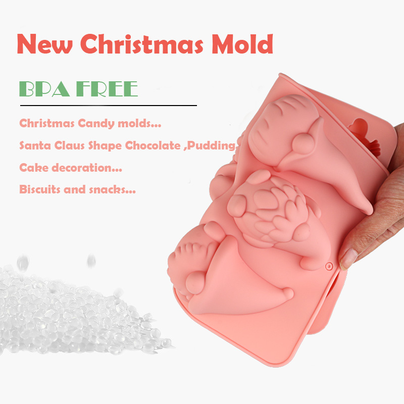 6つの空洞を持つクリスマスノームケーキチョコレートシリコン製 - Candle Making At Home のレビューと価格