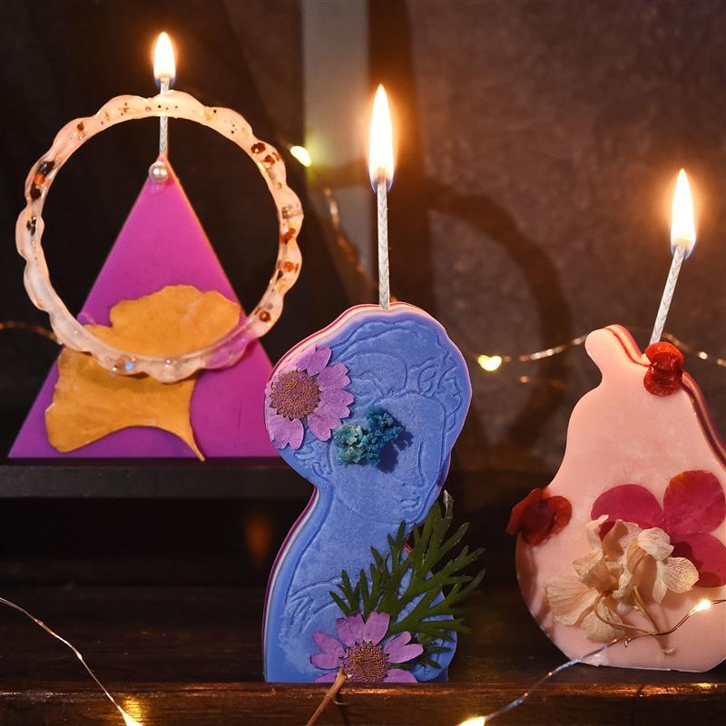 キャンドル作り用のスモークコットンワックスライン,エンボス加 - Candle Making Course のレビューと価格