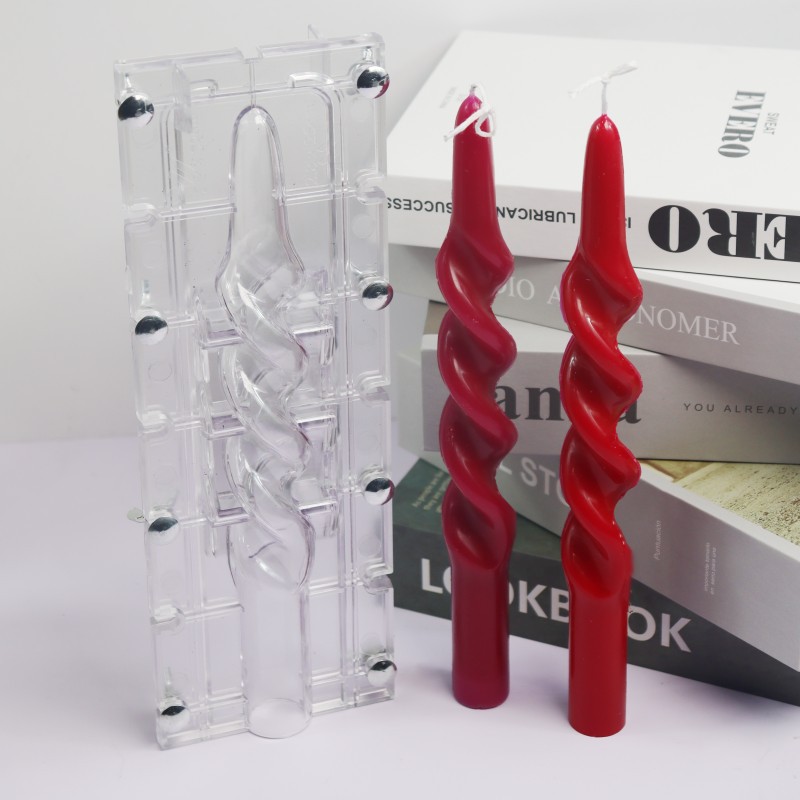 ツイストストライプコラムアクリルキャンドルモールド簡単脱型ス - Candle Making Course のレビューと価格