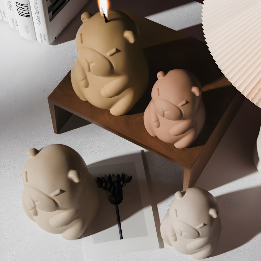 立ちカピバラ香りキャンドルシリコーン型 3D 動物樹脂石膏作 - Candle Making Course のレビューと価格