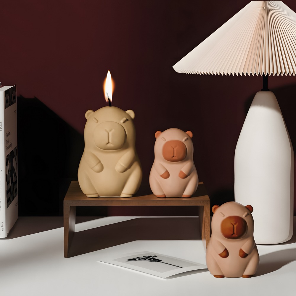 立ちカピバラ香りキャンドルシリコーン型 3D 動物樹脂石膏作 - Candle Making Course のレビューと価格