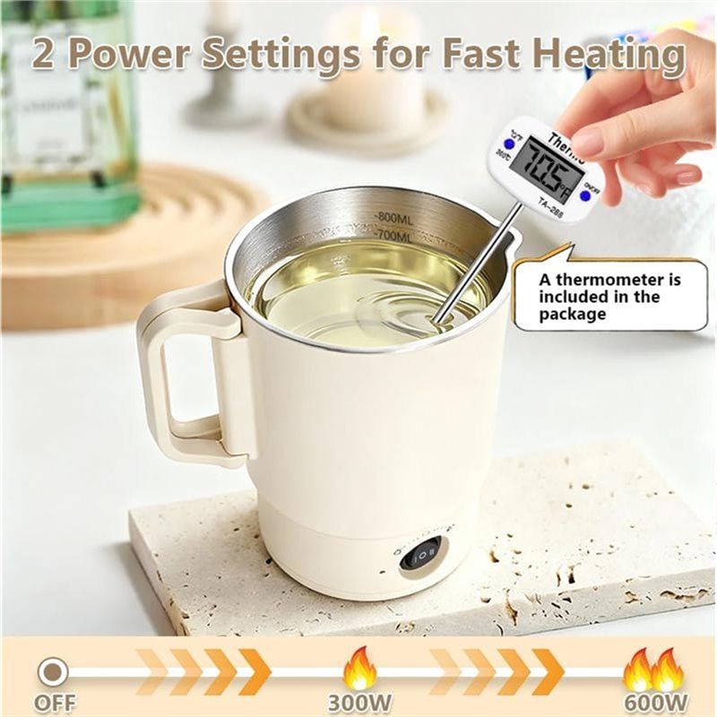 A47U 電気ワックス溶解ポットキット 温度計付き 800M - Candle Making At Home のレビューと価格