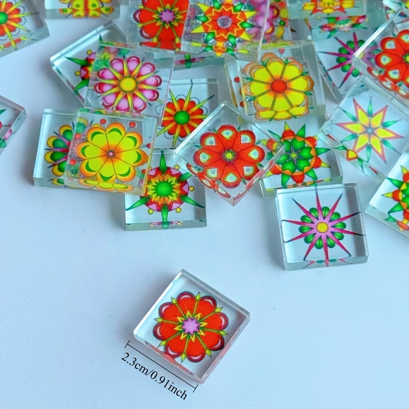 100/200グラムの透明モザイク素材、2.3*2.3cmの - Candle Making At Home のレビューと価格