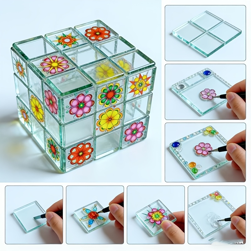 100/200グラムの透明モザイク素材、2.3*2.3cmの - Candle Making At Home のレビューと価格