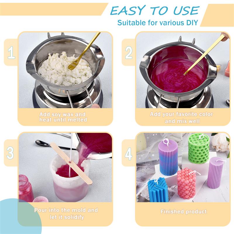 100/500 グラム/1 キロ純粋な大豆ワックスパラフィン - Candle Making At Home のレビューと価格